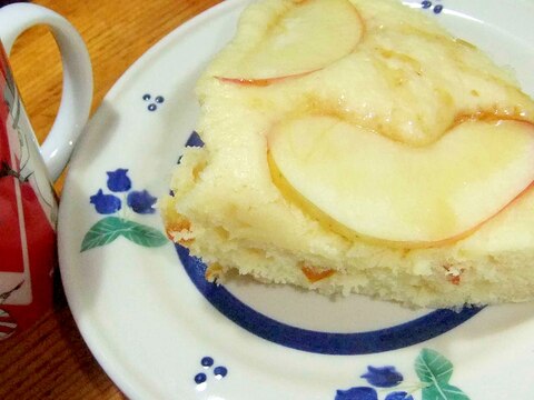 レンジで　りんごとオレンジのふわふわパンケーキ